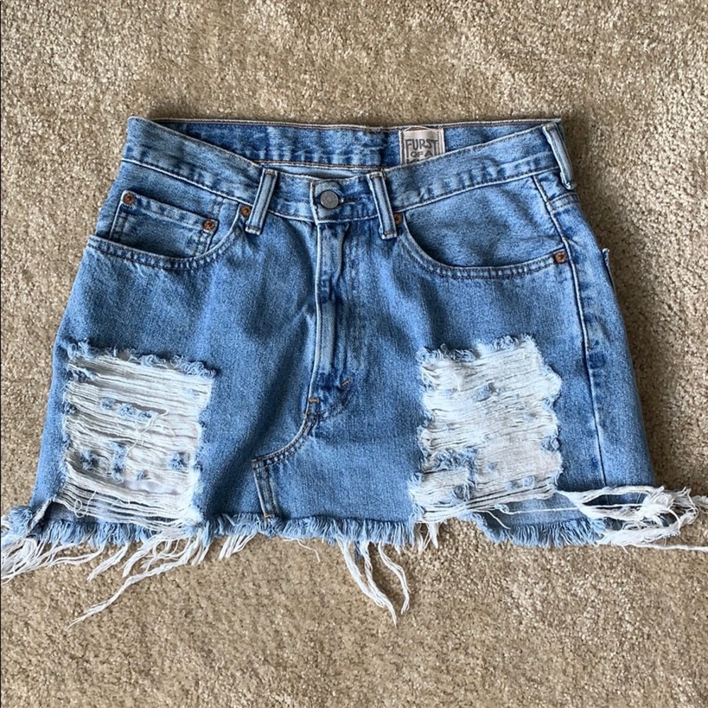 LF denim skirt
